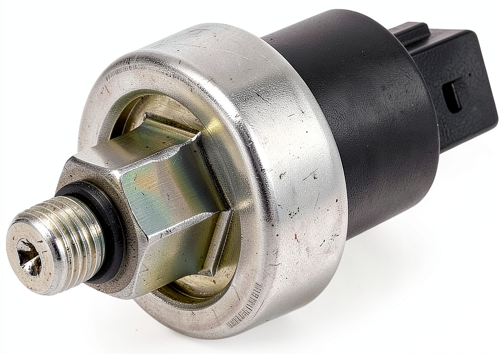Installing Power Steering Switch Standard Motor 100W Copper on a wooden workbench
