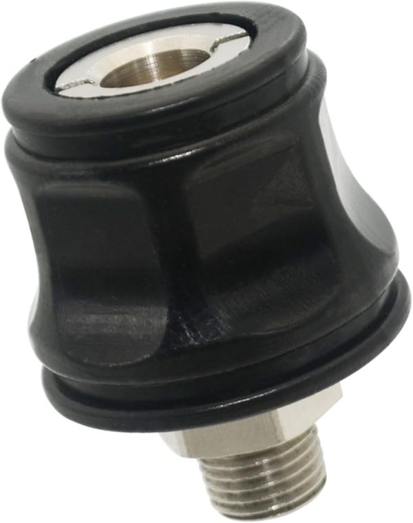 Zeiboat 1/4 Inch NPT Metal Hose Coupling Adapter Black-0