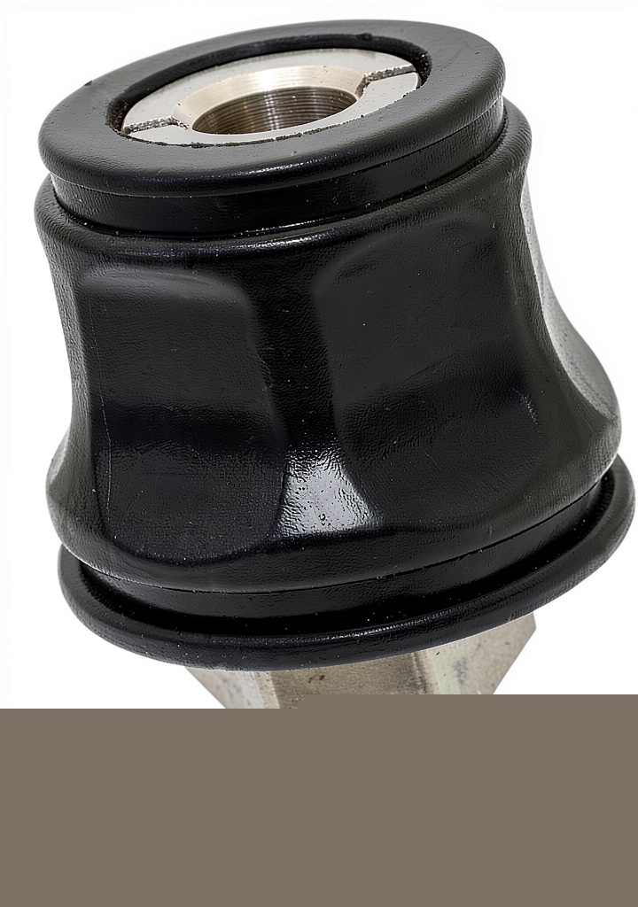 Installing Zeiboat 1/4 Inch NPT Metal Hose Coupling Adapter Black on a wooden workbench